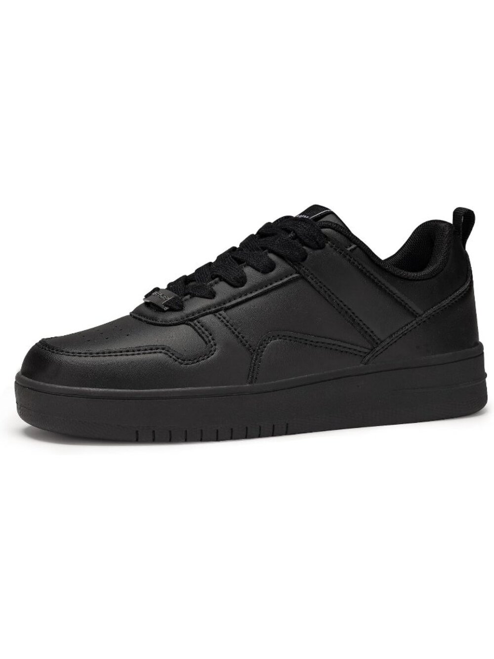 Women's All Black Fashion Sparkle Rhinestone Comfortable Walking Sneakers